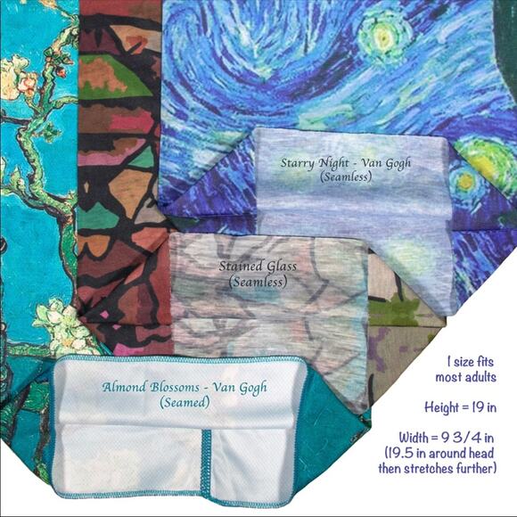 Museum Collection Set of 3 Neck Gaiter Style Masks - Picture 5 of 15